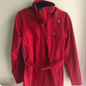 Helly Hansen mid length trench rain jacket